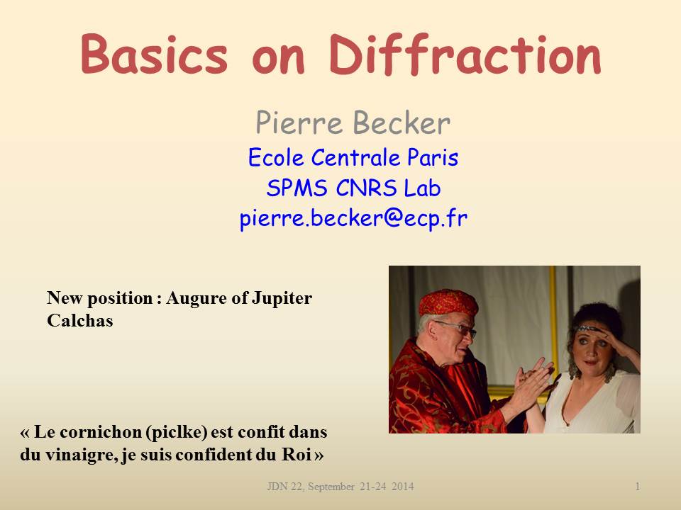Basics of Diffraction